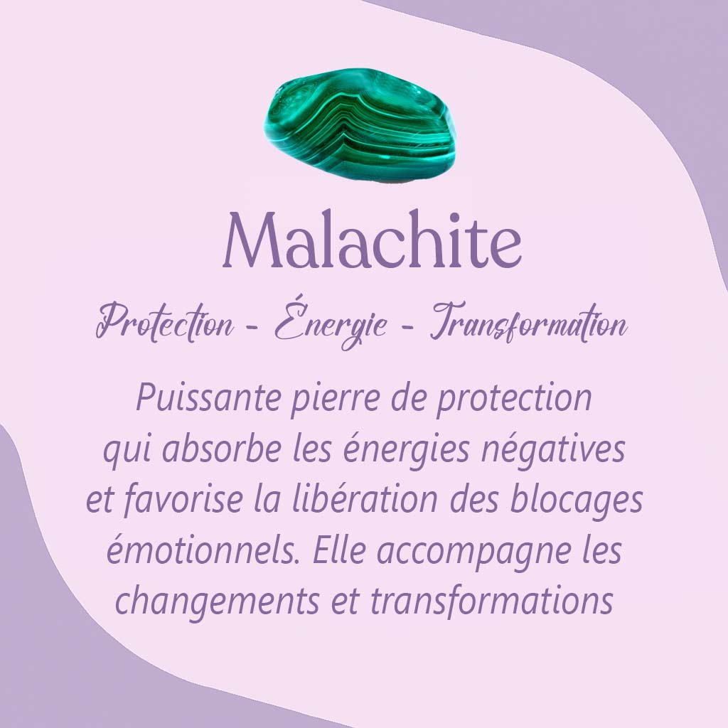 Bracelet Chakra Malachite - Protection & Guérison