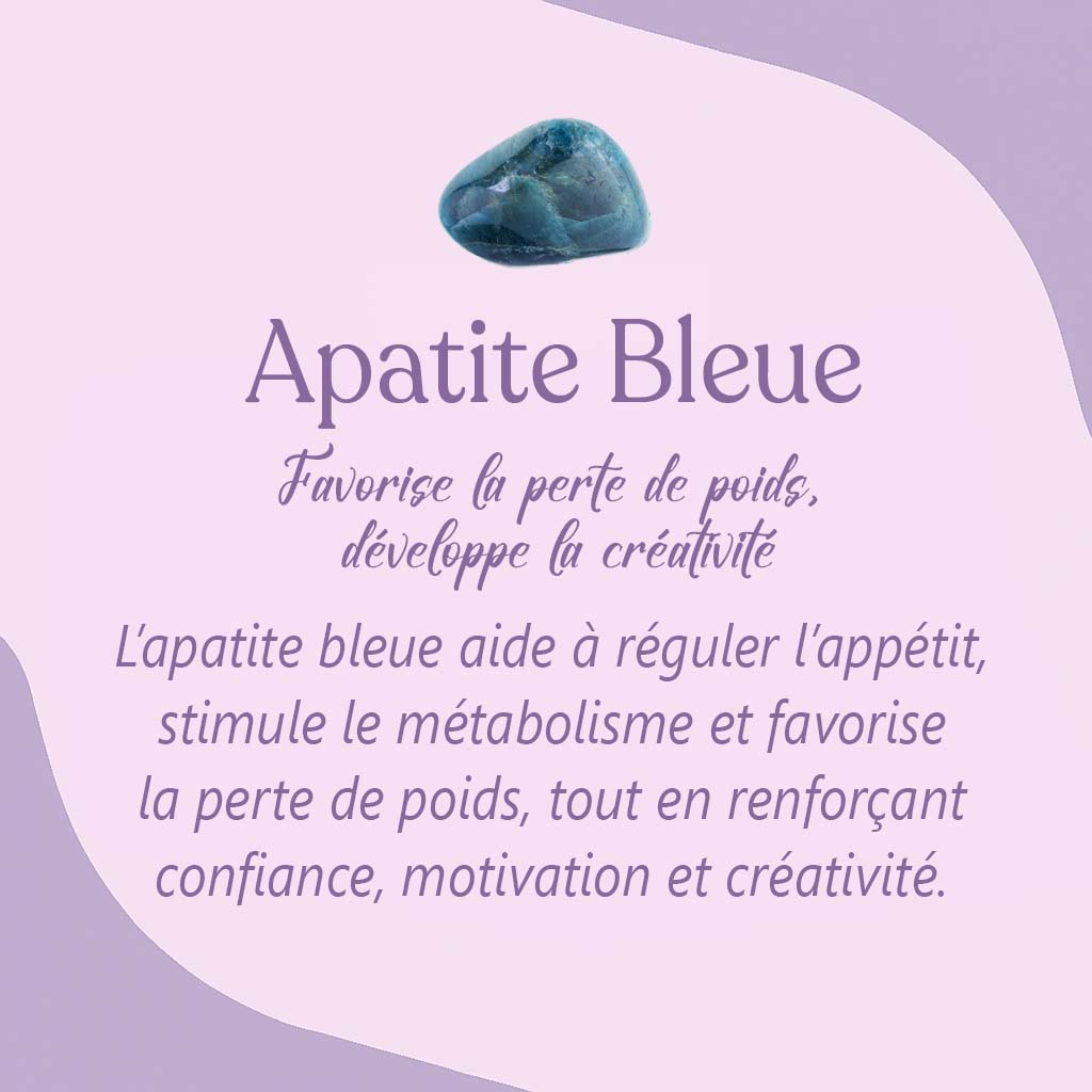 Bracelet Apatite Bleue - Perte de poids