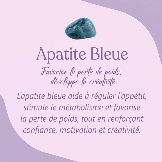 Bracelet Apatite Bleue - Perte de poids