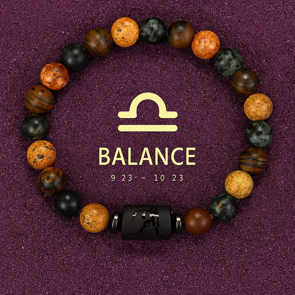 Bracelet Astrologie Obsidienne