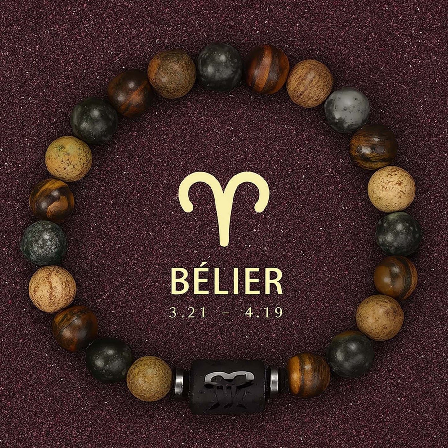 Bracelet Astrologie Obsidienne
