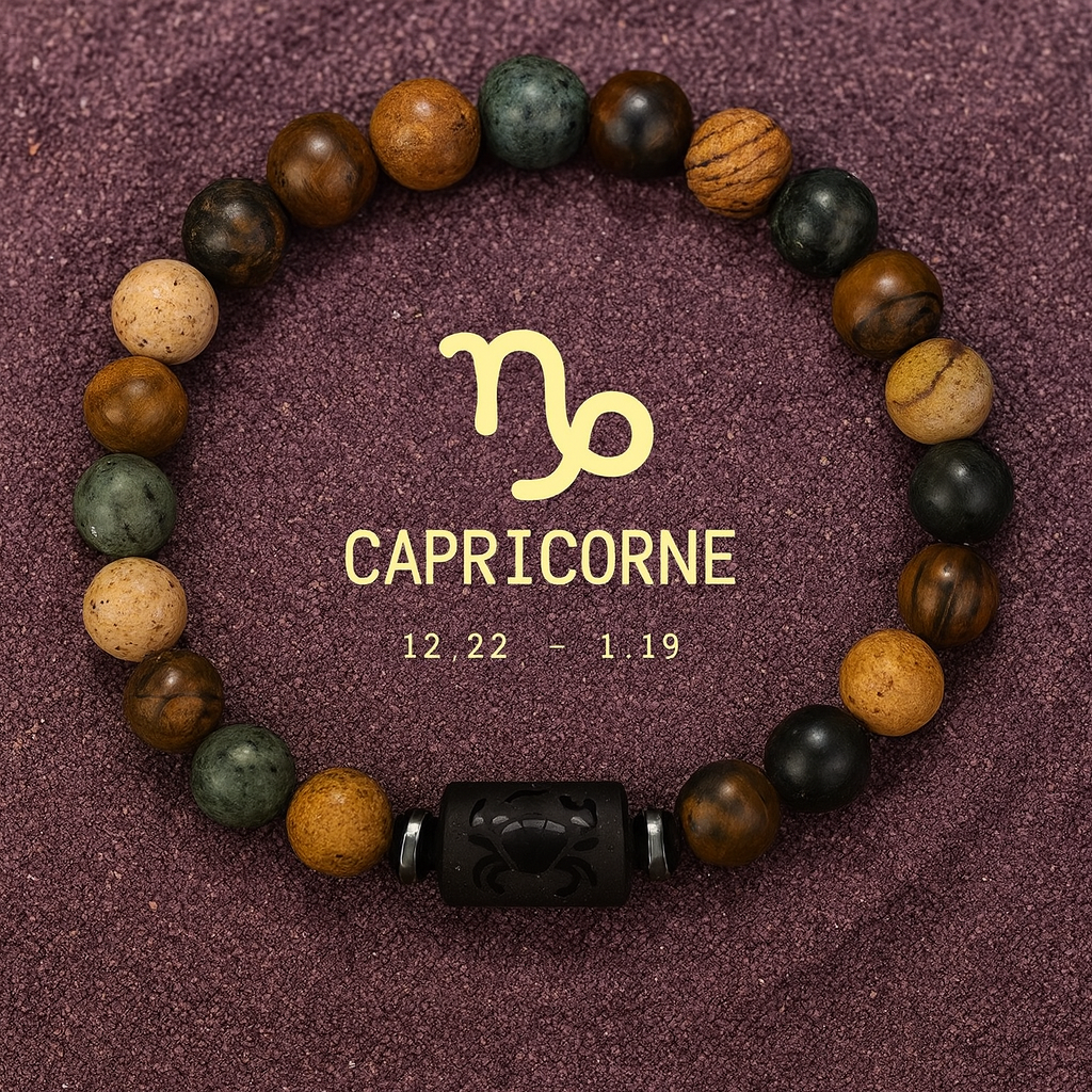 Bracelet Astrologie Obsidienne