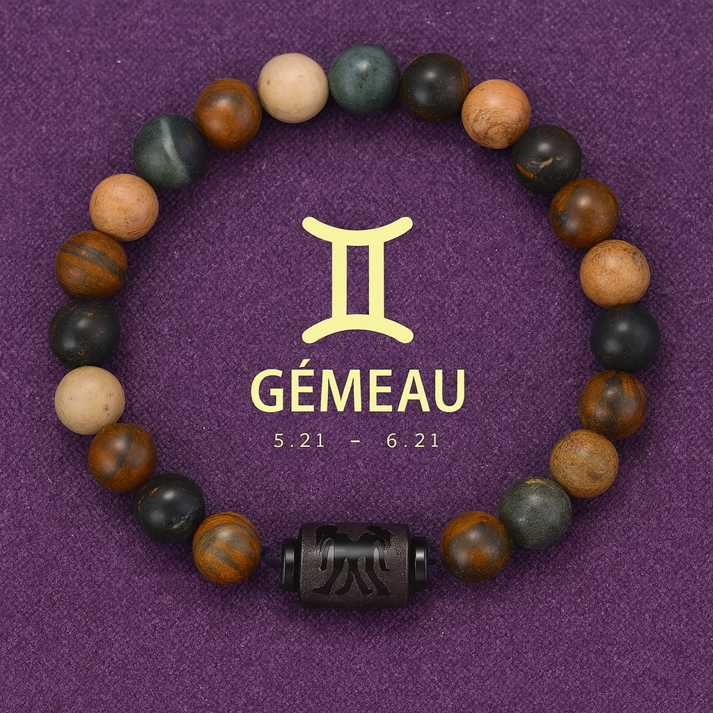 Bracelet Astrologie Obsidienne