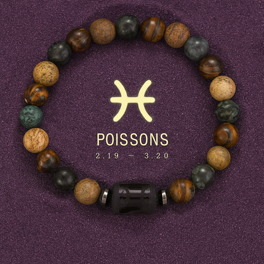 Bracelet Astrologie Obsidienne