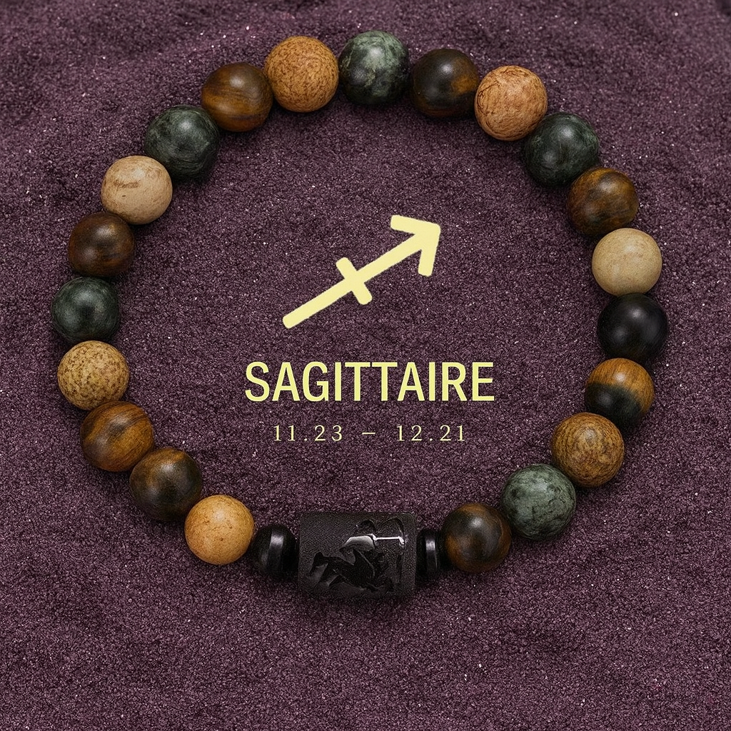 Bracelet Astrologie Obsidienne