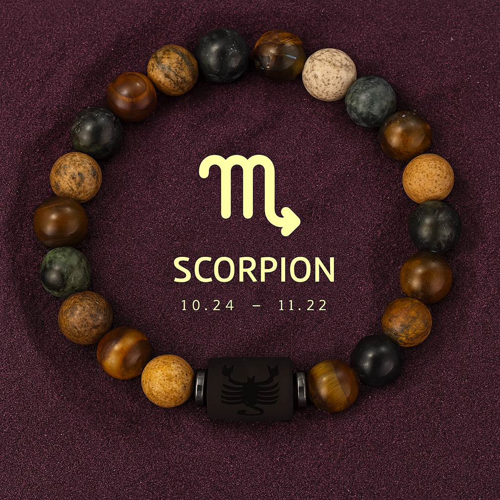 Bracelet Astrologie Obsidienne