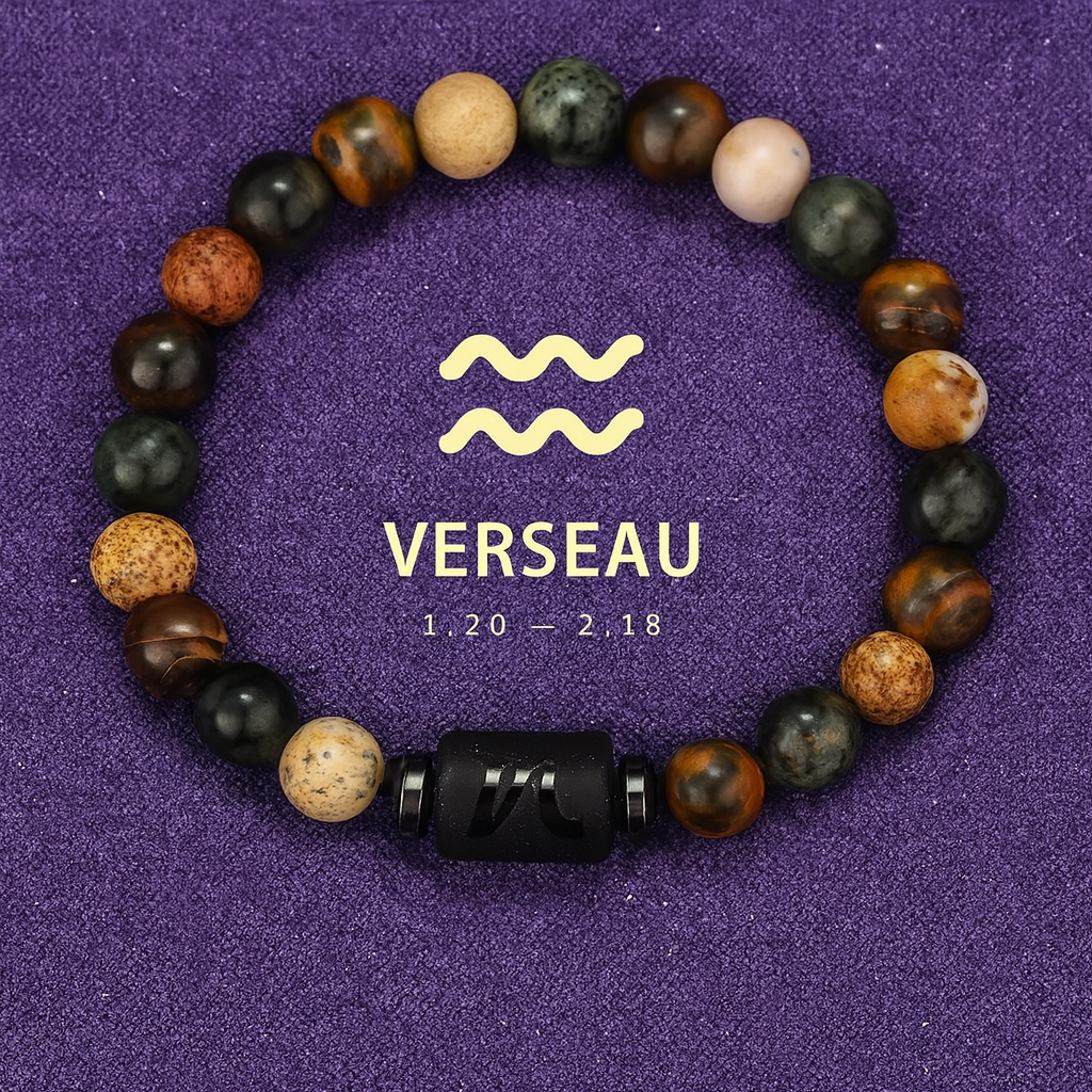 Bracelet Astrologie Obsidienne