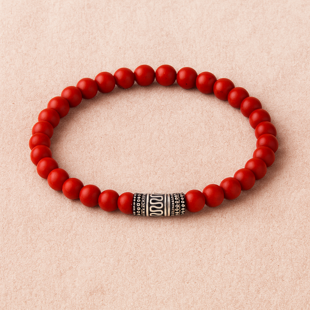 Bracelet Chakra Jaspe Rouge - Dynamisme et Confiance