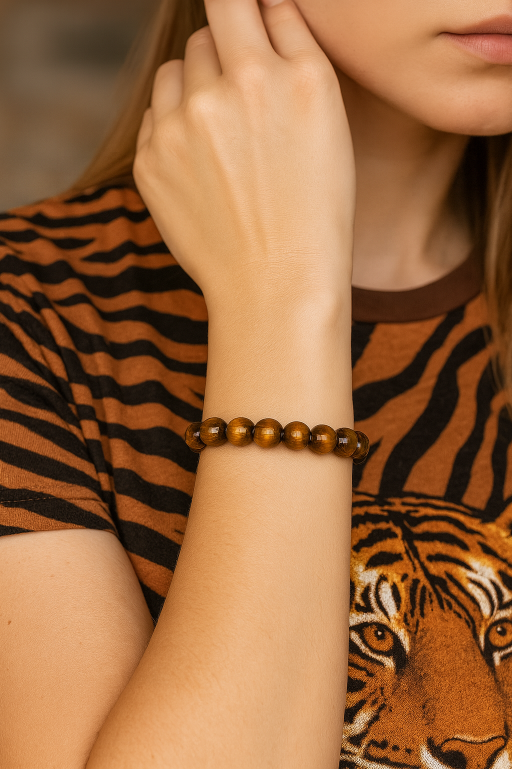 Bracelet Oeil de Tigre - Pierre de Protection