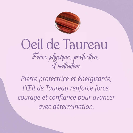 Bracelet Oeil de Taureau - Protection, Force et Courage