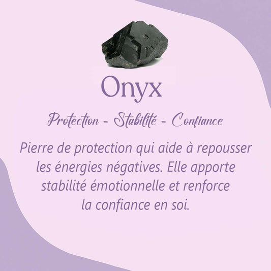 Bracelet Onyx - Force et Stabilité