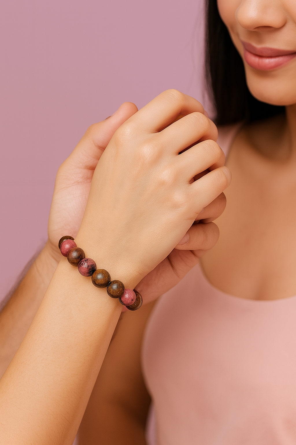Bracelet Rhodonite - Amour et Bienveillance