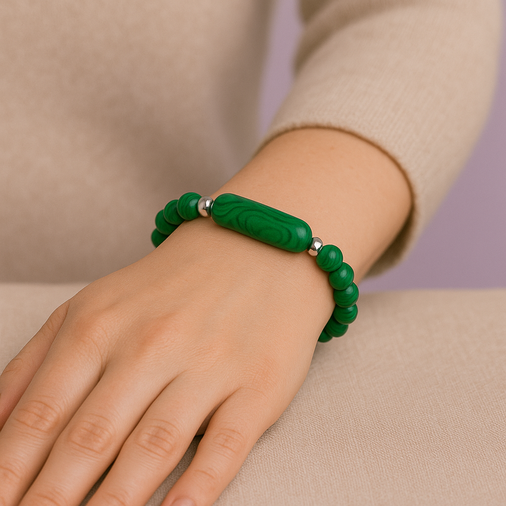 Bracelet Malachite - Aide au changement