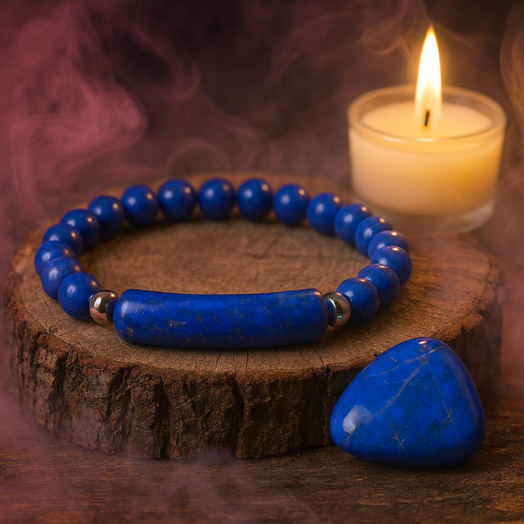 Bracelet Lapis Lazuli - Anti Stress et Anti Migraine