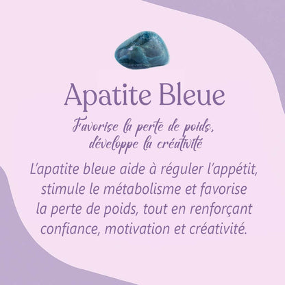 Bracelet Apatite Bleue - Perte de poids