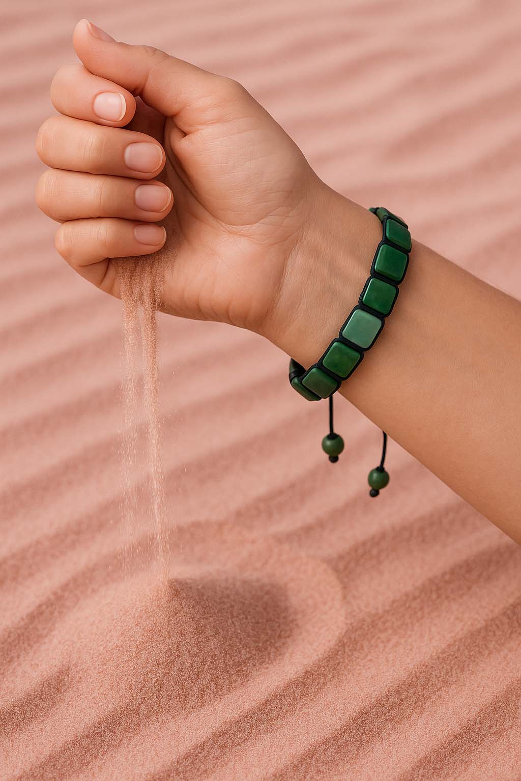 Bracelet Plaques Aventurine - Chance, Sérénité et Confiance