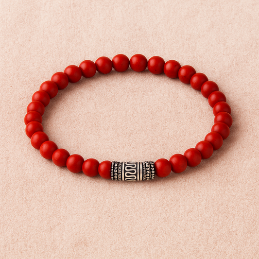 Bracelet Chakra Jaspe Rouge - Dynamisme et Confiance