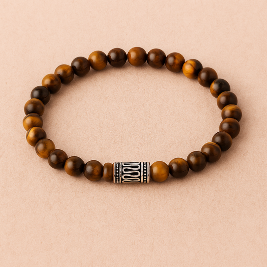 Bracelet Chakra Oeil de Tigre - Protection & Confiance