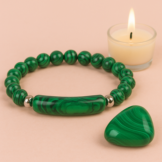 Bracelet Malachite - Aide au changement