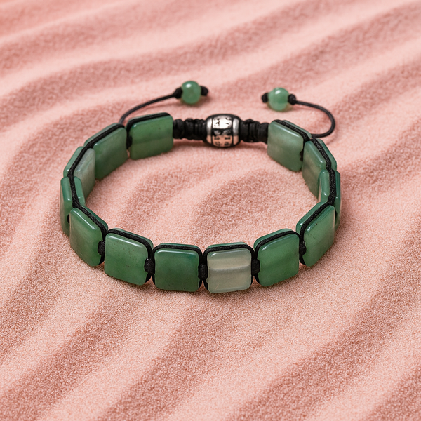 Bracelet Plaques Aventurine - Chance, Sérénité et Confiance