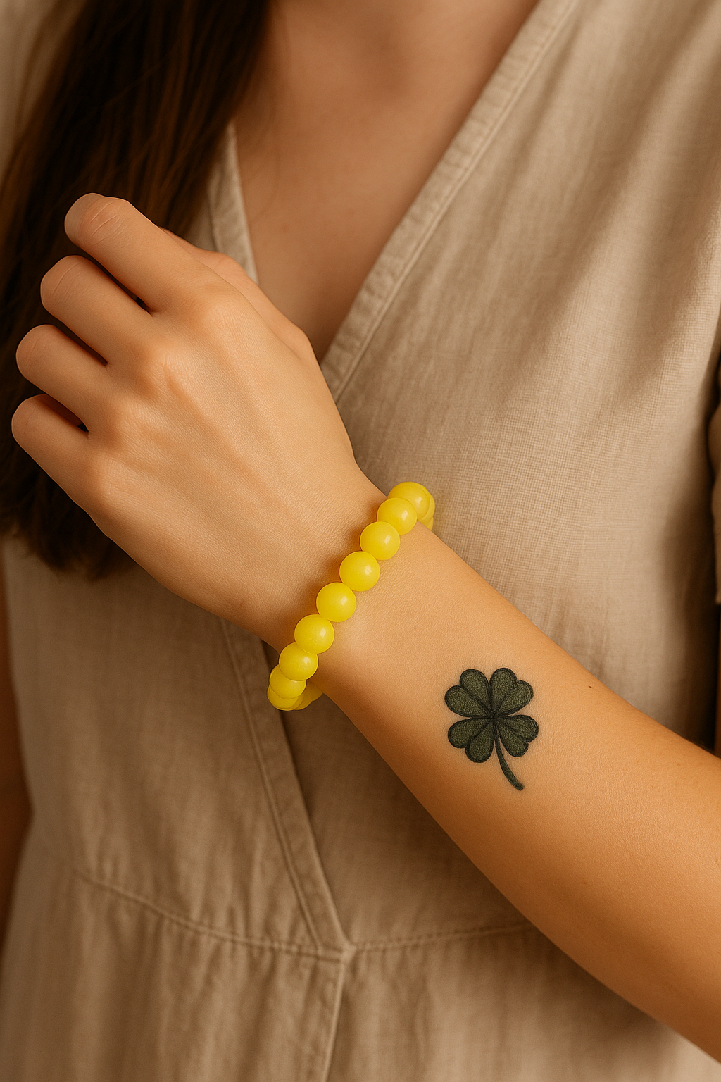 Bracelet Jade Citron - Joie, Vitalité et Confiance