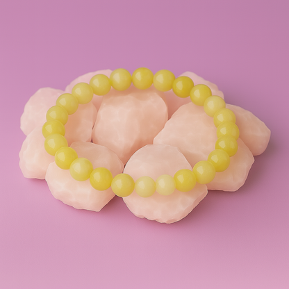 Bracelet Jade Citron - Joie, Vitalité et Confiance