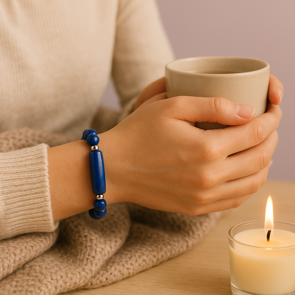 Bracelet Lapis Lazuli - Anti Stress et Anti Migraine